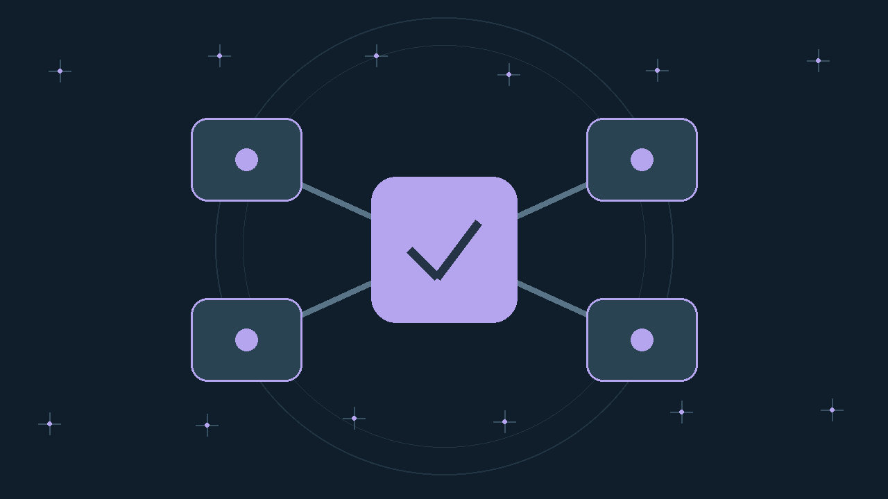 Illustration générée : modules reliés.
