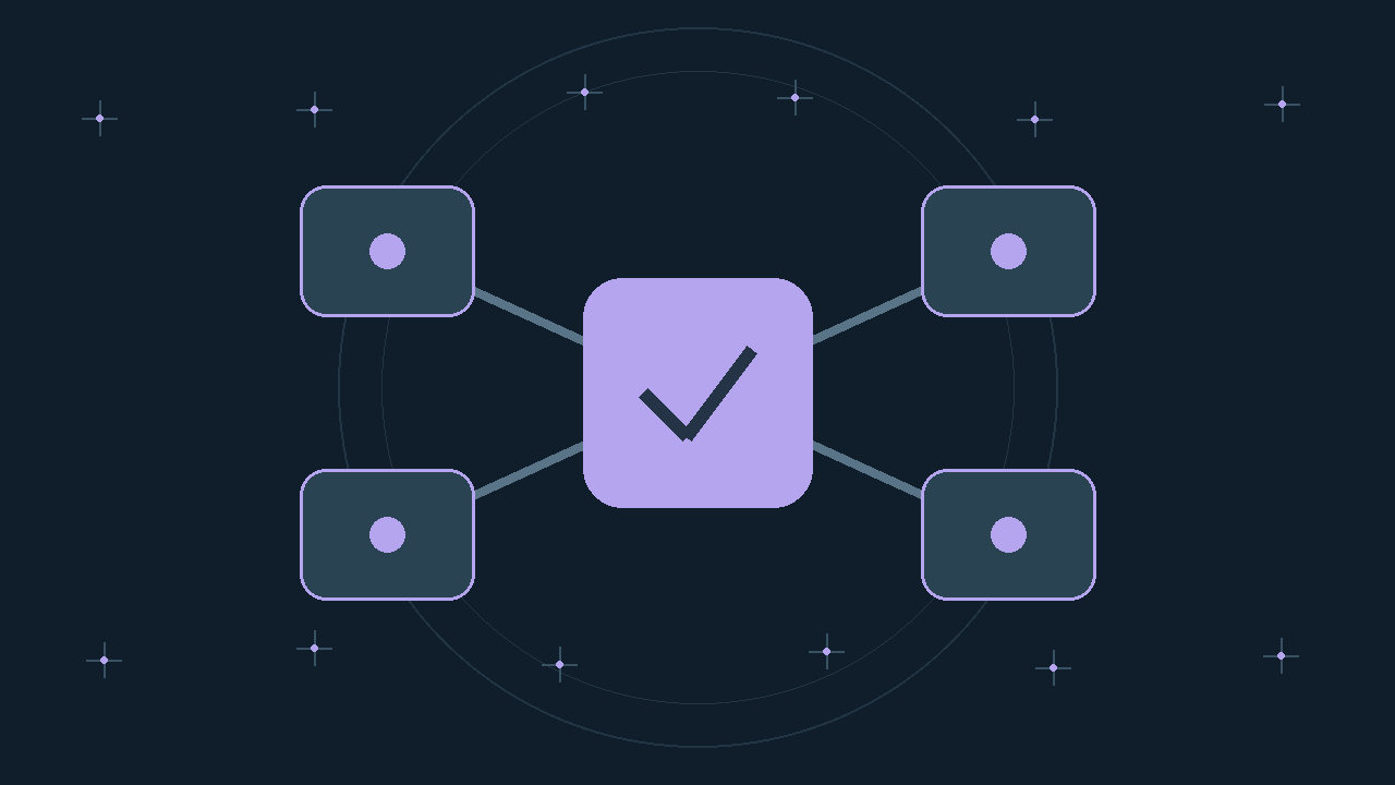 Illustration générée : modules reliés.