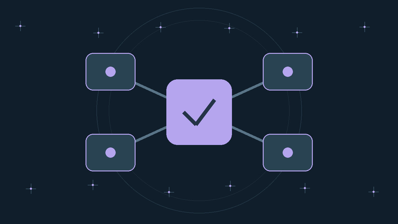 Illustration générée : modules reliés.