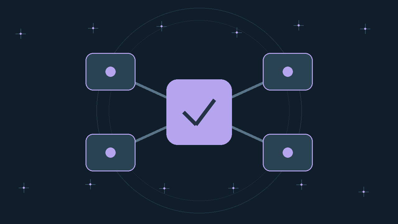 Illustration générée : modules reliés.