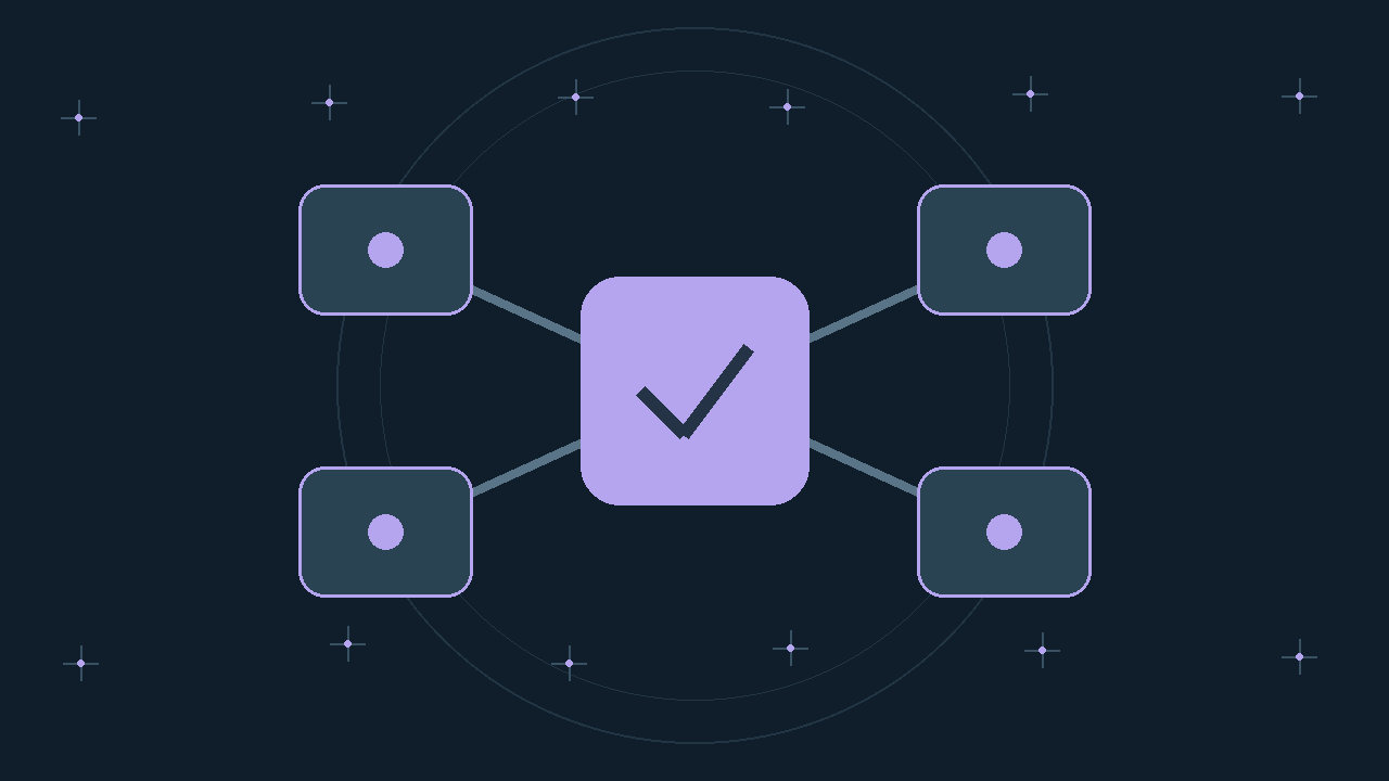 Illustration générée : modules reliés.