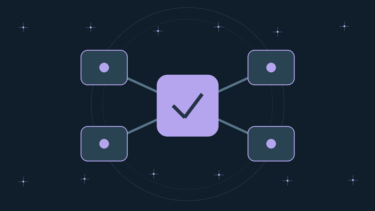 Illustration générée : modules reliés.