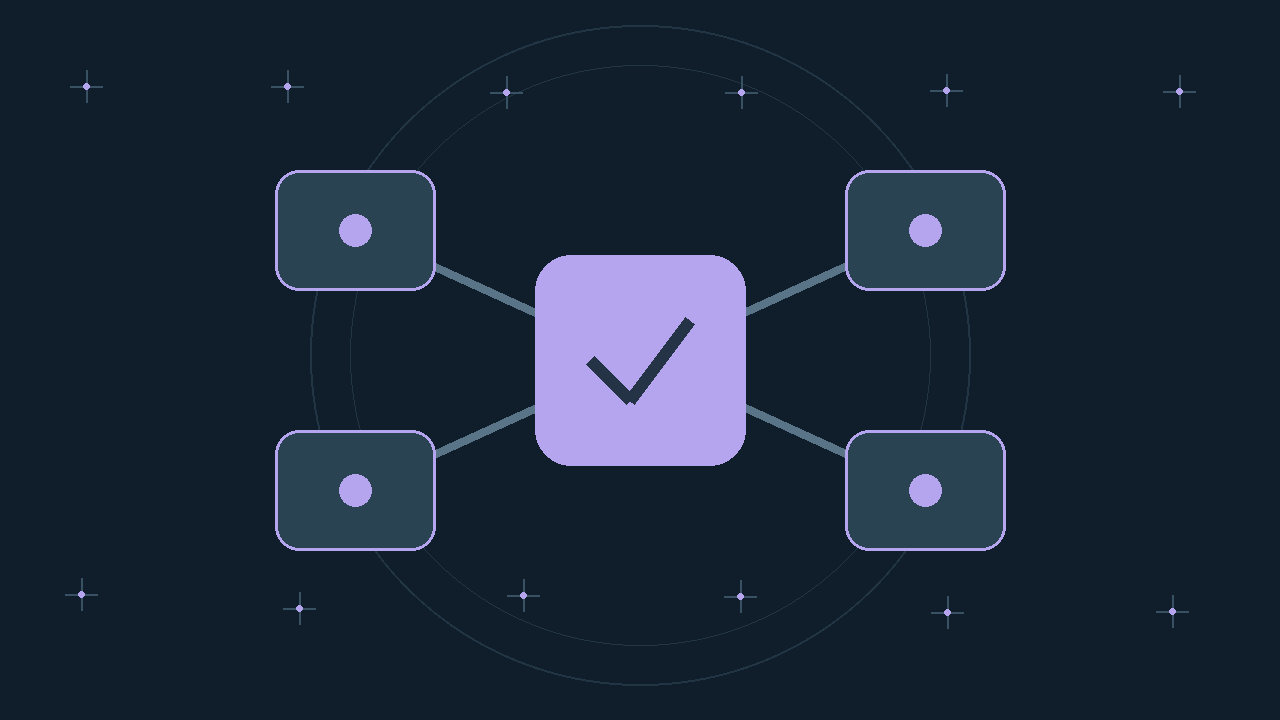 Illustration générée : modules reliés.