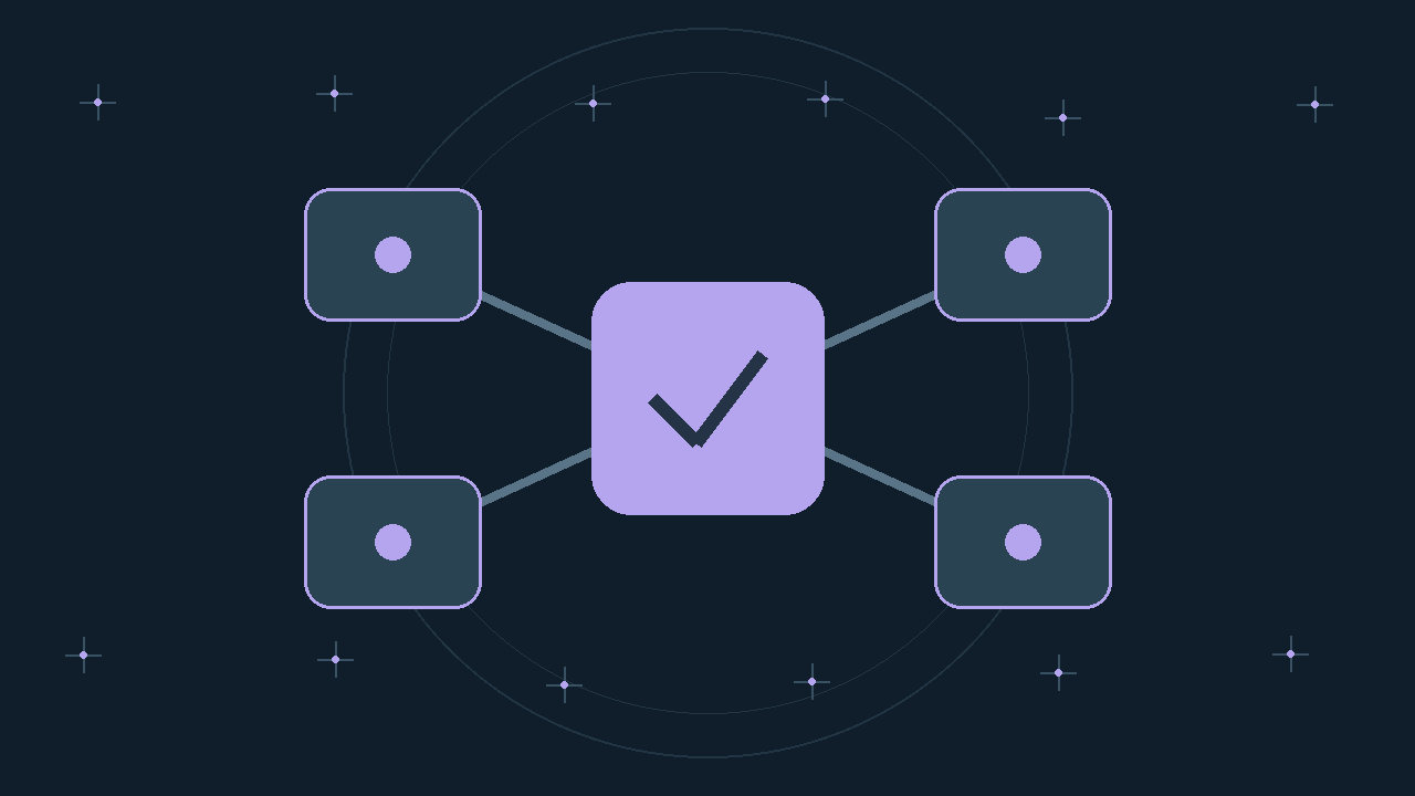 Illustration générée : modules reliés.