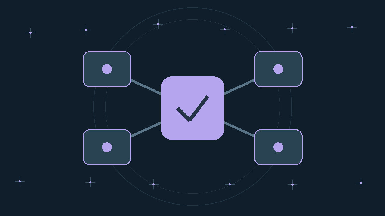 Illustration générée : modules reliés.