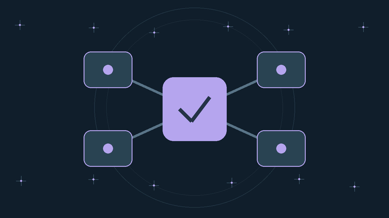 Illustration générée : modules reliés.