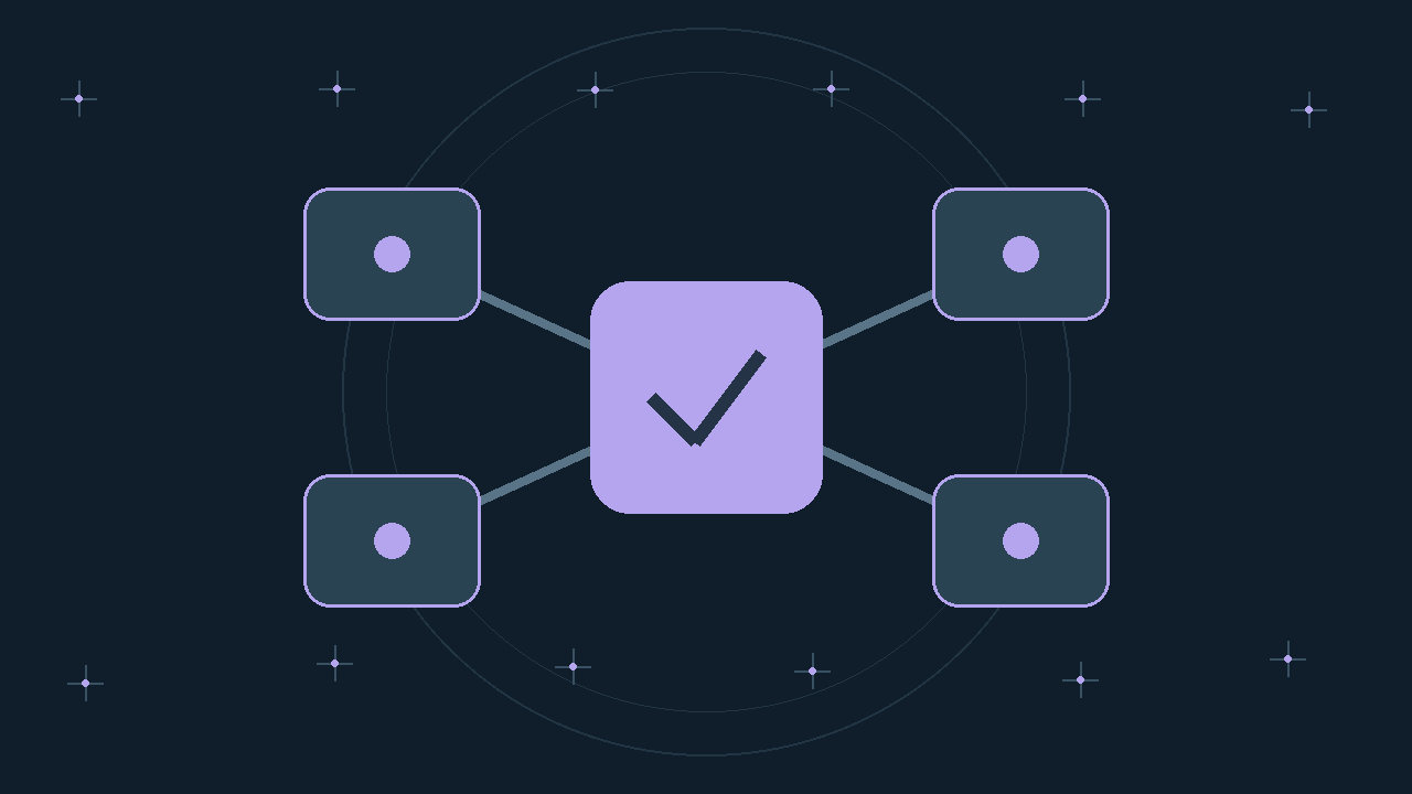 Illustration générée : modules reliés.
