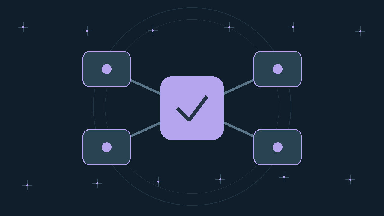 Illustration générée : modules reliés.