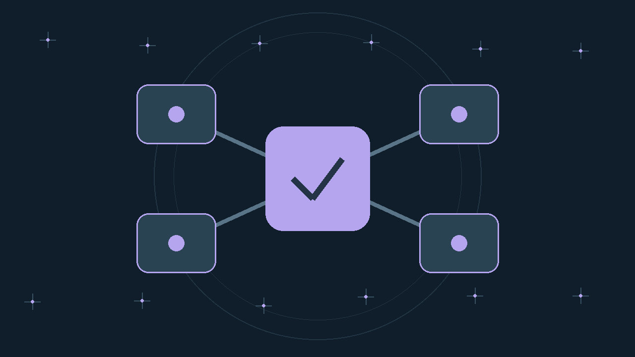 Illustration générée : modules reliés.