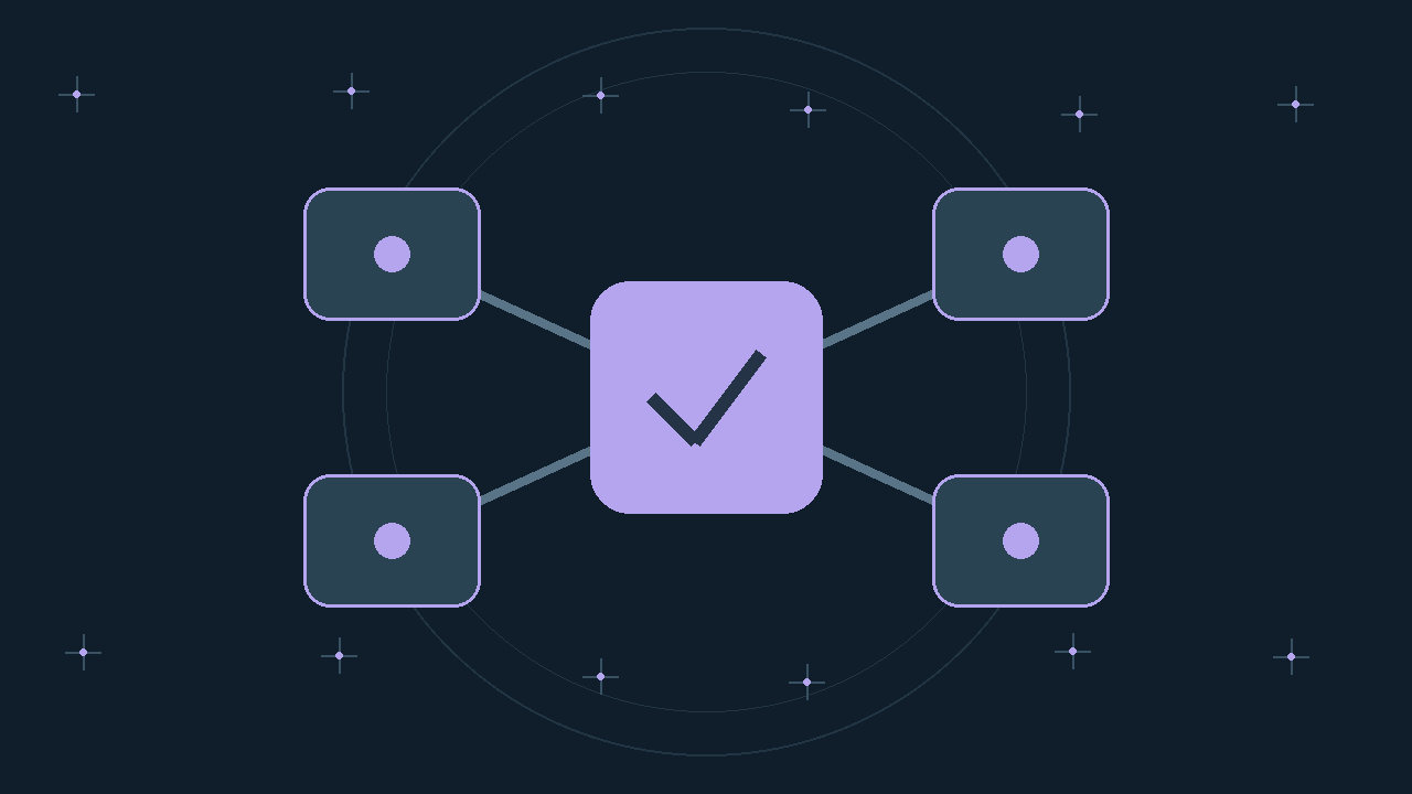Illustration générée : modules reliés.