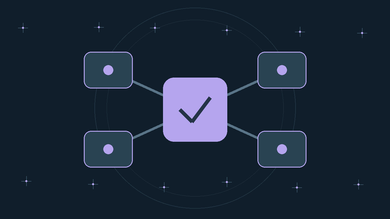 Illustration générée : modules reliés.