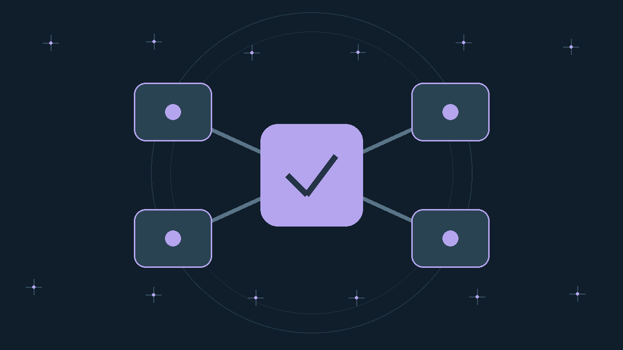 Illustration générée : modules reliés.