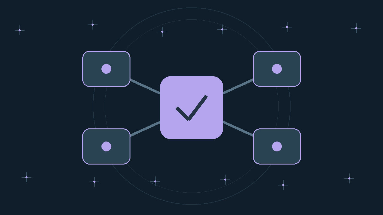 Illustration générée : modules reliés.