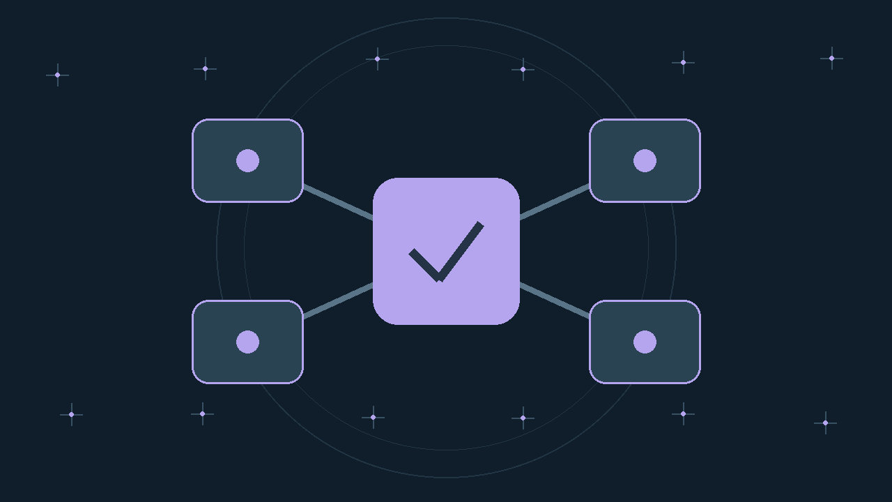 Illustration générée : modules reliés.