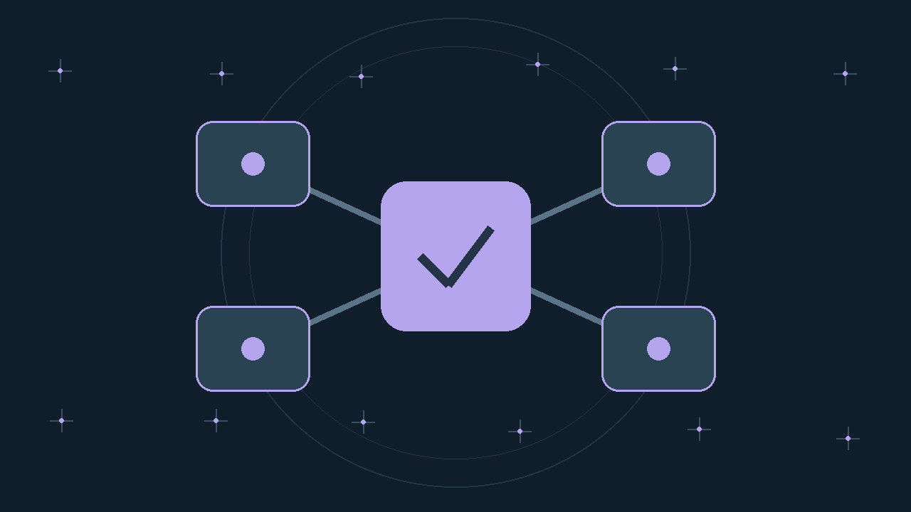 Illustration générée : modules reliés.