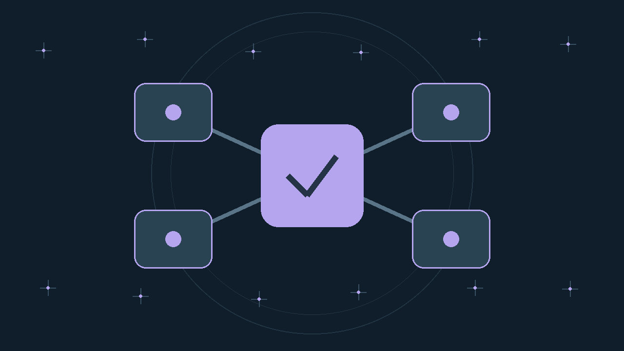 Illustration générée : modules reliés.