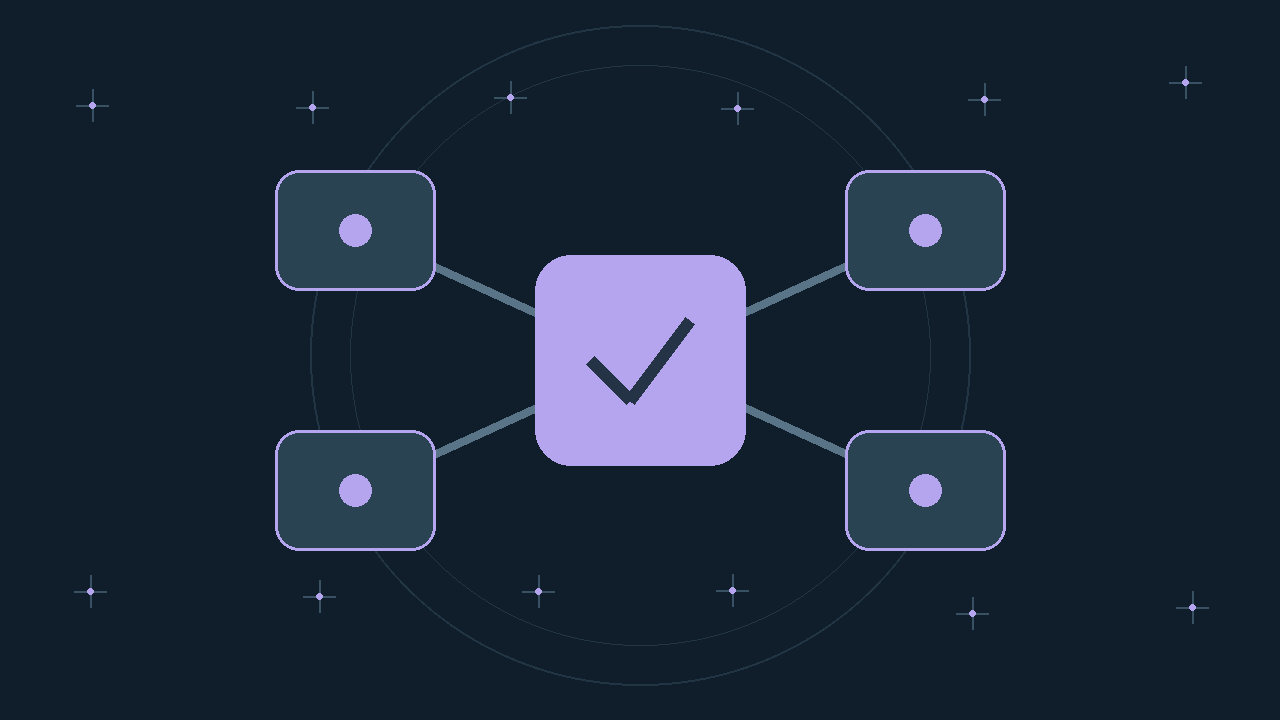 Illustration générée : modules reliés.