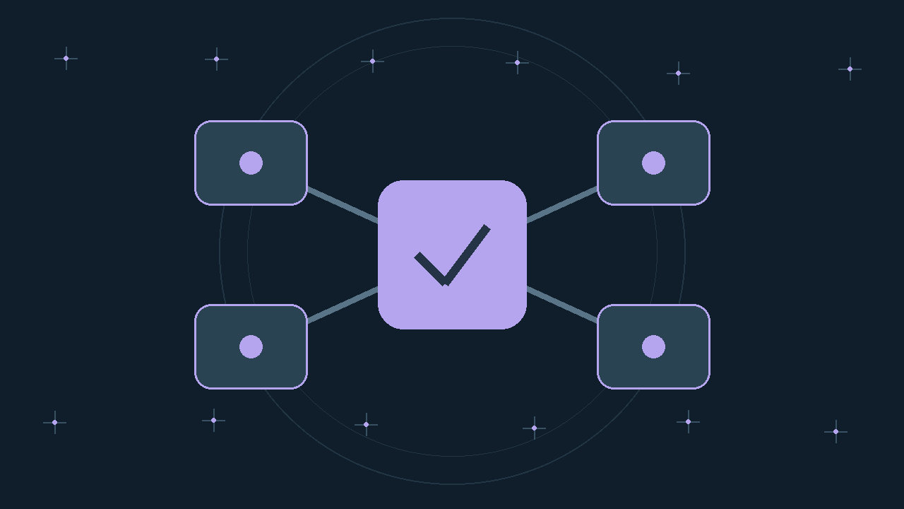 Illustration générée : modules reliés.