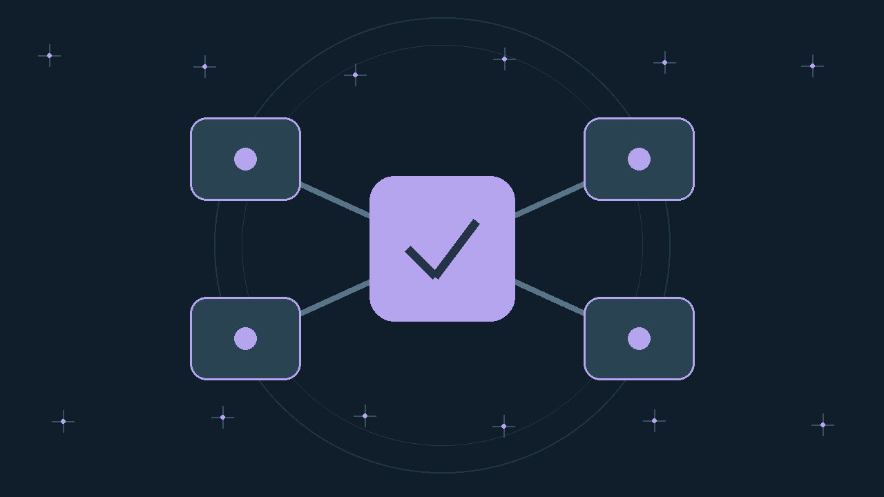 Illustration générée : modules reliés.