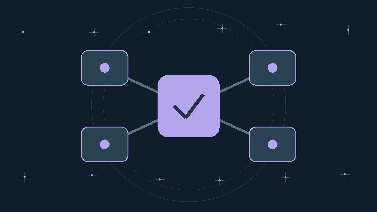 Illustration générée : modules reliés.