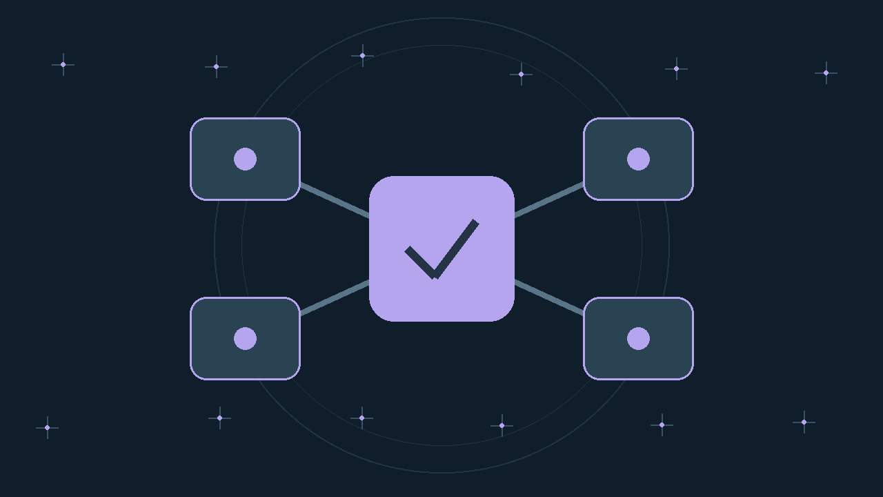 Illustration générée : modules reliés.