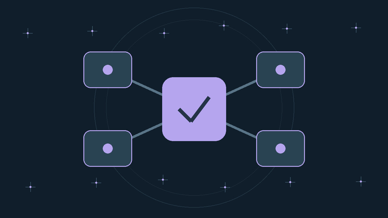 Illustration générée : modules reliés.