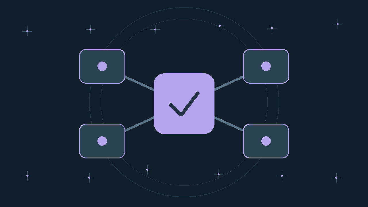 Illustration générée : modules reliés.