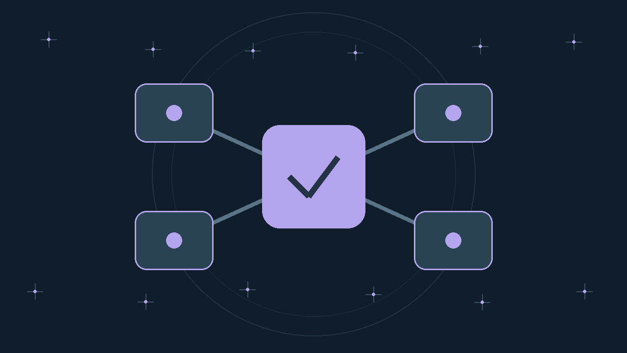 Illustration générée : modules reliés.