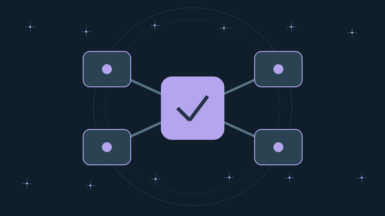 Illustration générée : modules reliés.