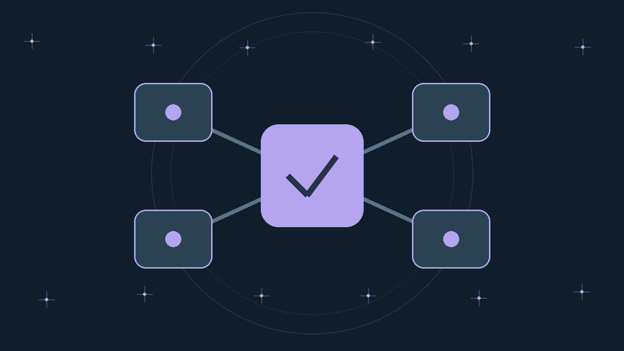 Illustration générée : modules reliés.
