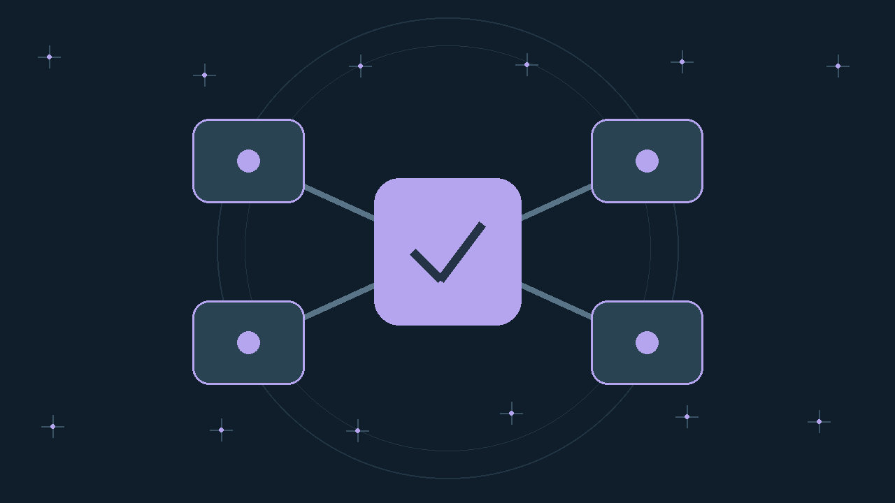 Illustration générée : modules reliés.
