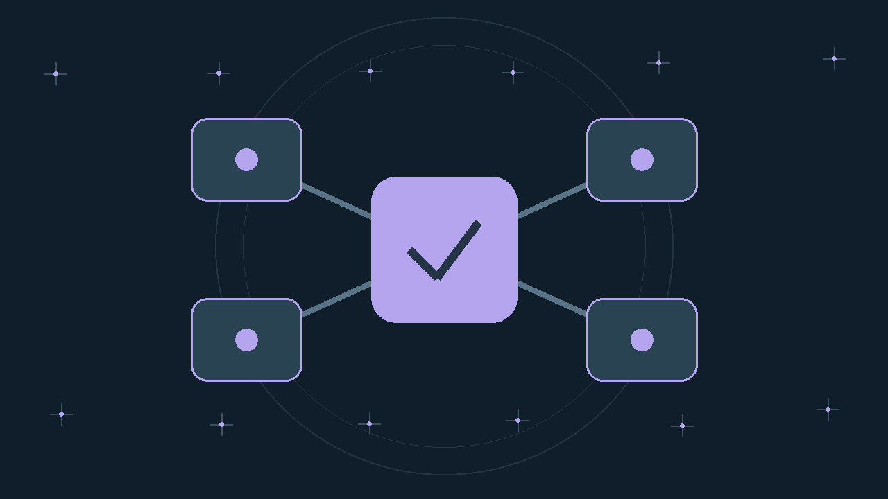 Illustration générée : modules reliés.