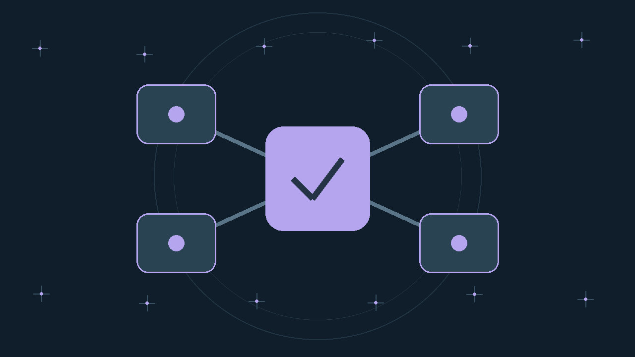Illustration générée : modules reliés.